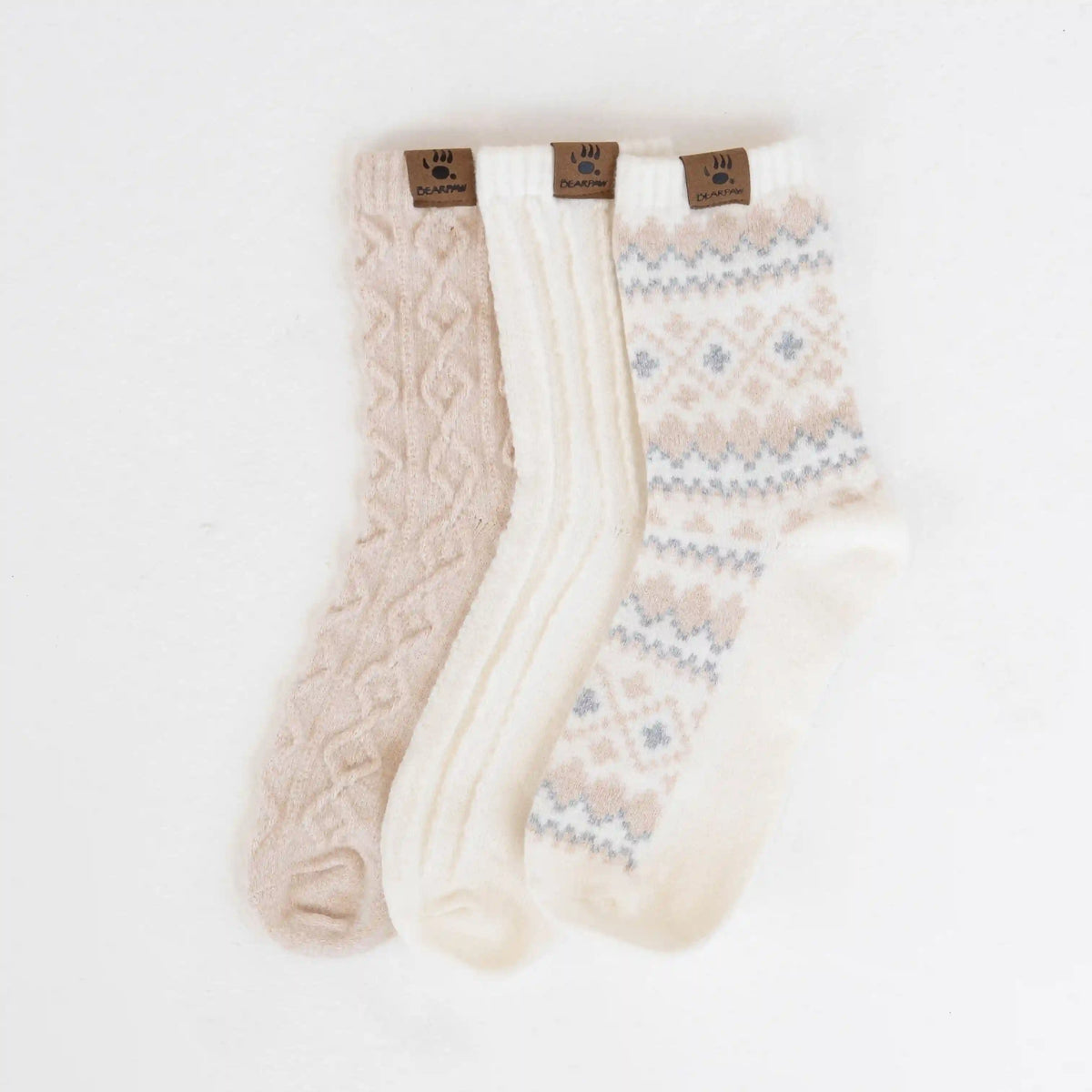 Super Soft Crew Sock 3 pack - Geo Texture
