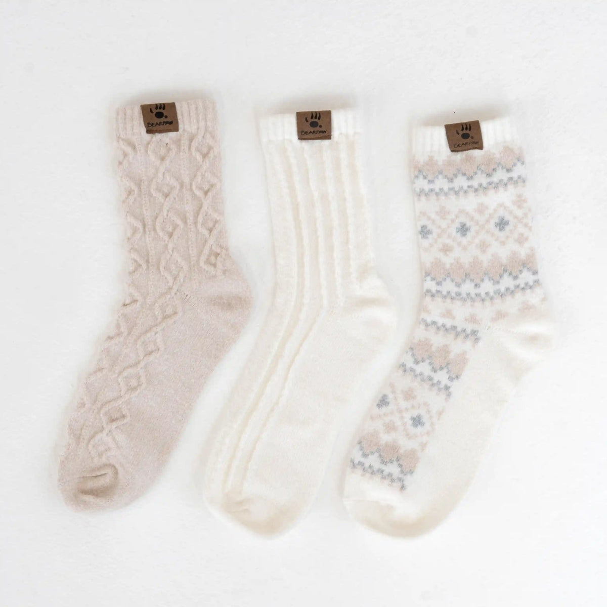 Super Soft Crew Sock 3 pack - Geo Texture